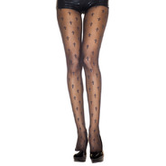 Cross prints spandex pantyhose
