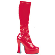 5” Heel with 15” Platform Knee Boots W/Inner Zipper