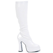 5” Heel with 15” Platform Knee Boots W/Inner Zipper